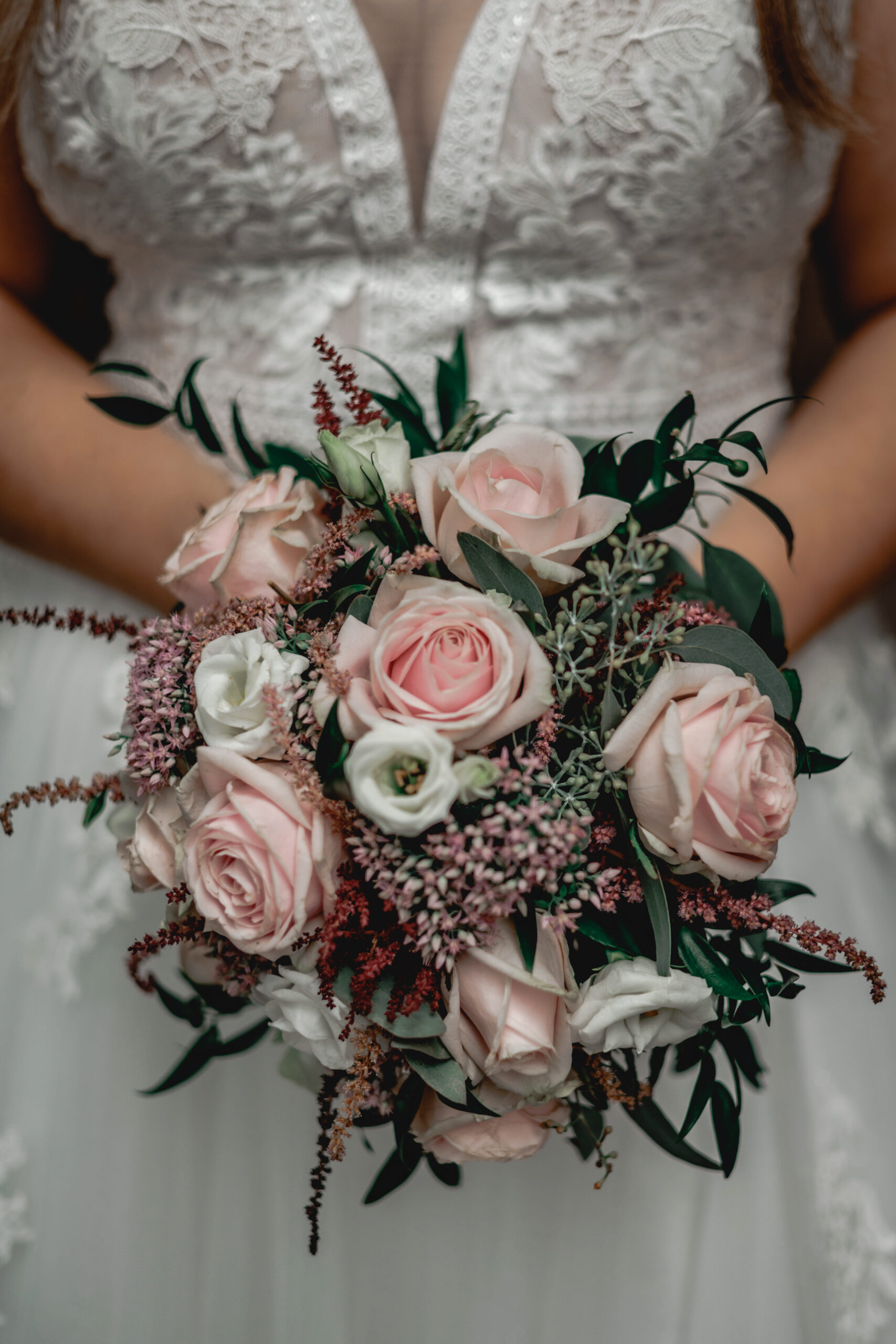 Brautstrauß Detail – florale Gestaltung