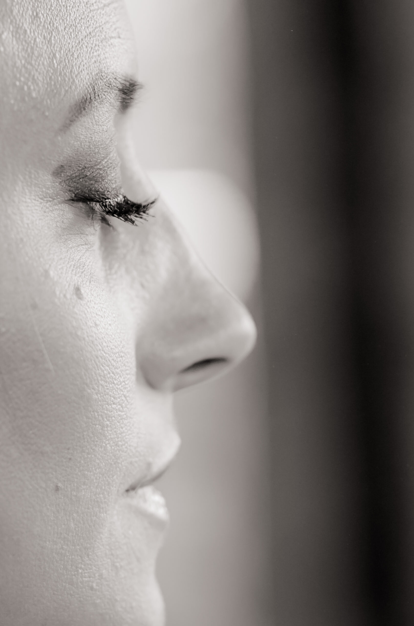 Augen Detail schwarzweiß – emotionale Aufnahme