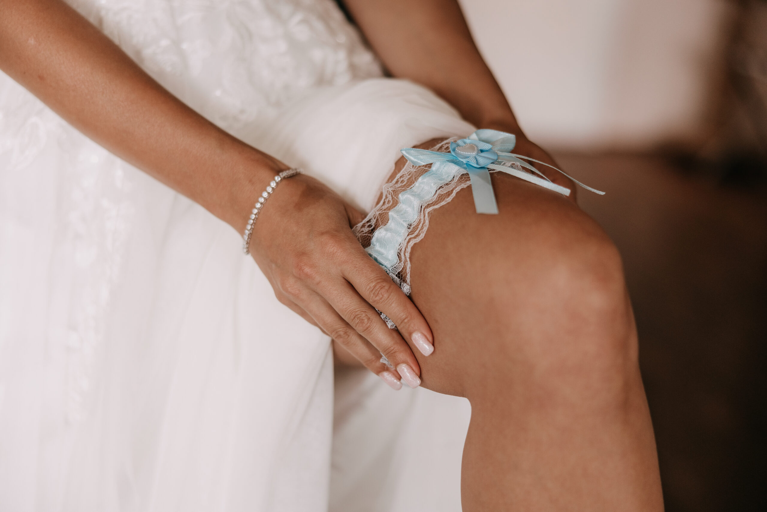 Strumpfband Detail – Braut Accessoires