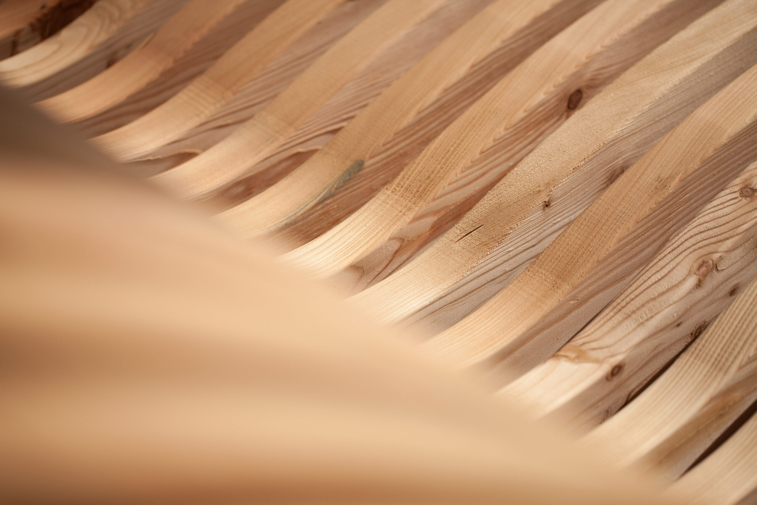 Holztreppe Detail – Architektur Schloss St. Martin